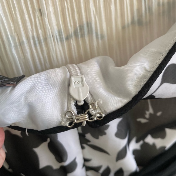 Beautiful Dress Barn Lined Black and White Frock - Picture 3 of 11